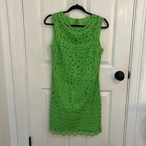 Lily Green Lace Dress
